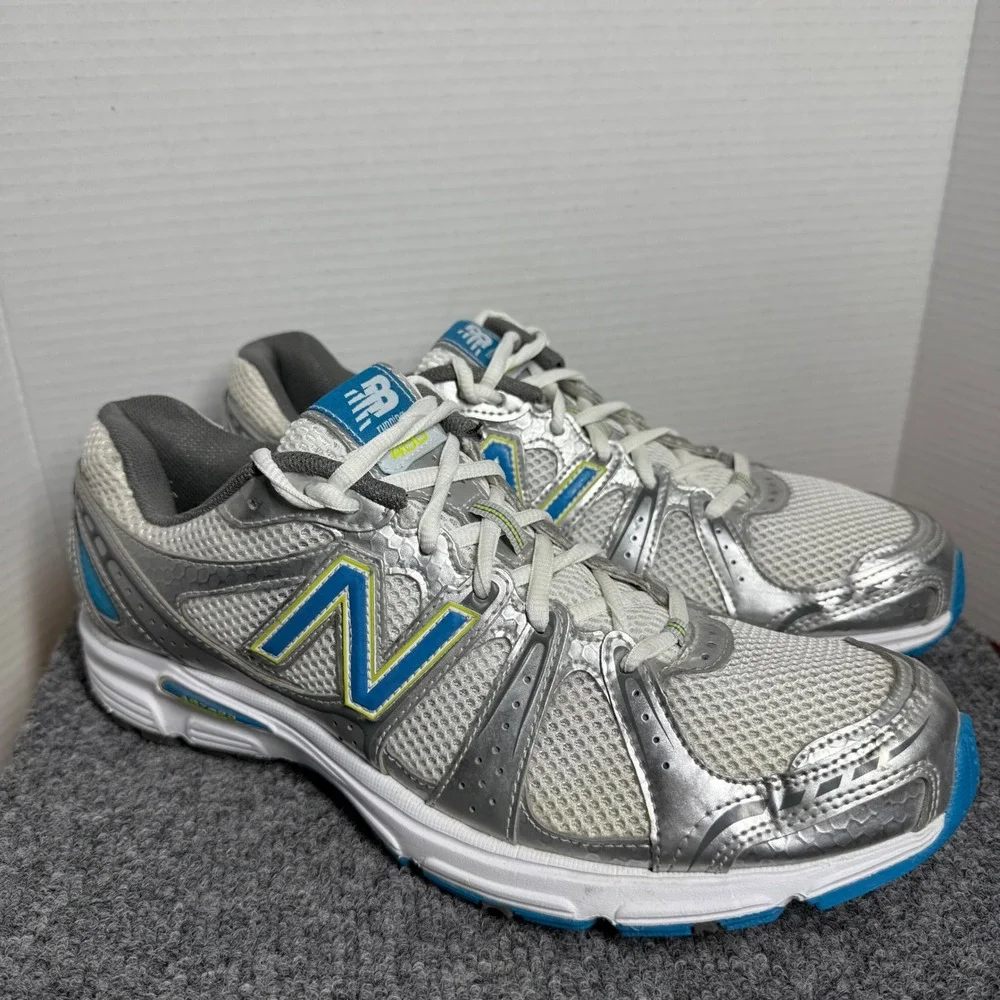 New Balance 480 Womens 11 Running Sneakers Silver Blue ABZORB Made in USA